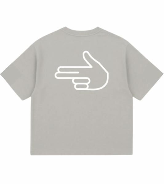 "Ice Grey" Boxy Tee